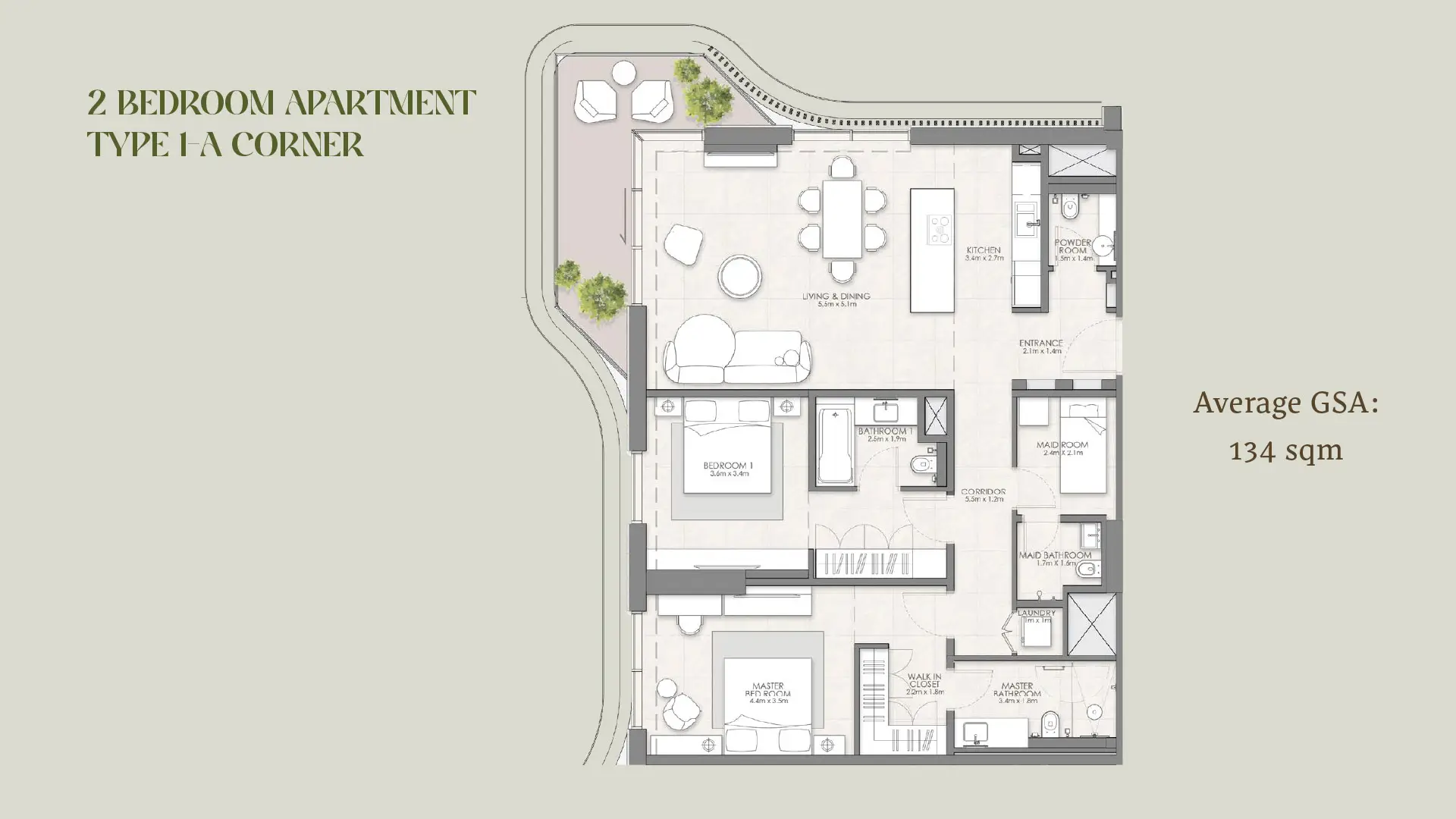 2 BR - Type B